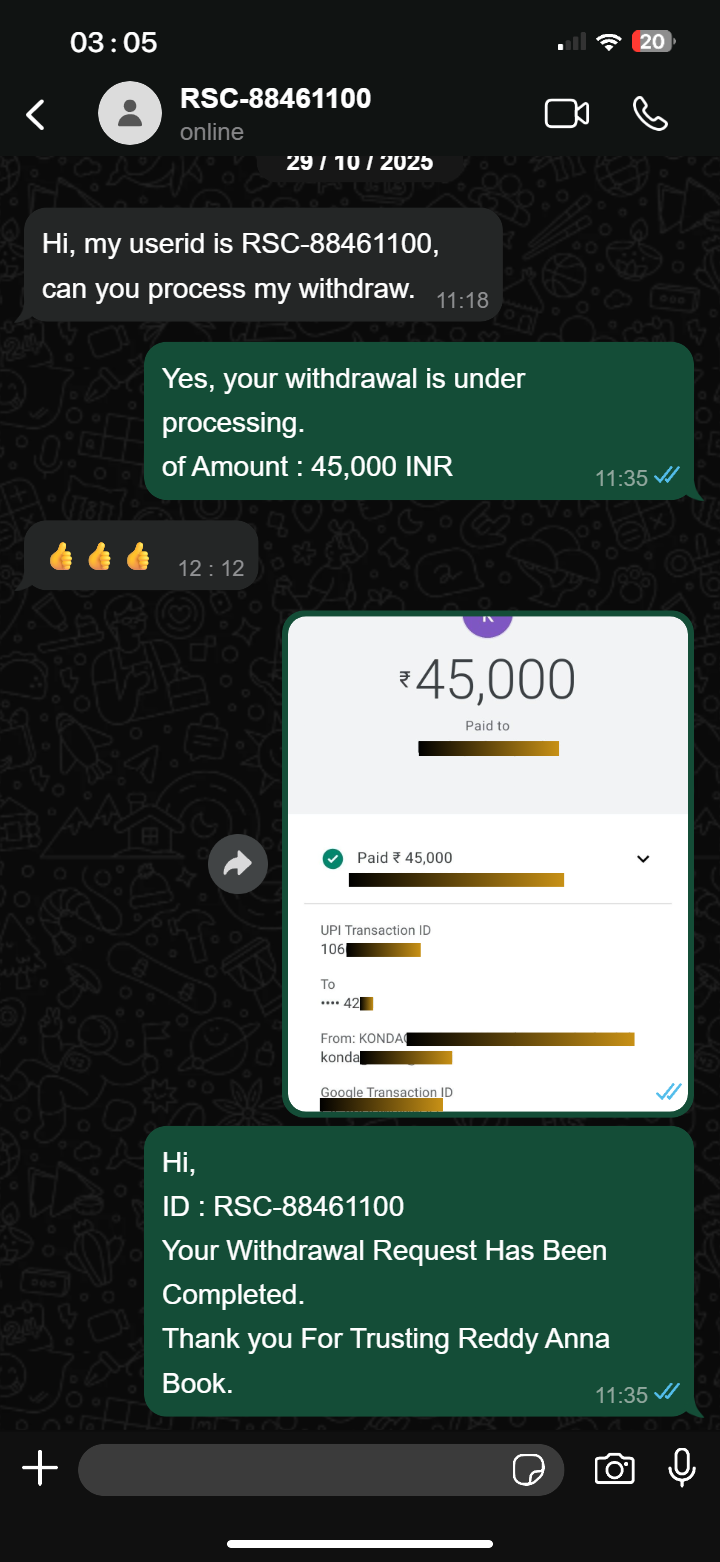 Whatsapp betting id